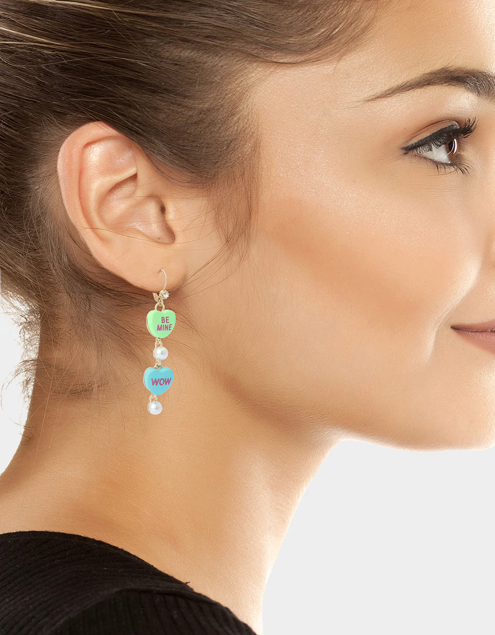 SWEETHEART LINEAR EARRINGS MULTI - Image 4