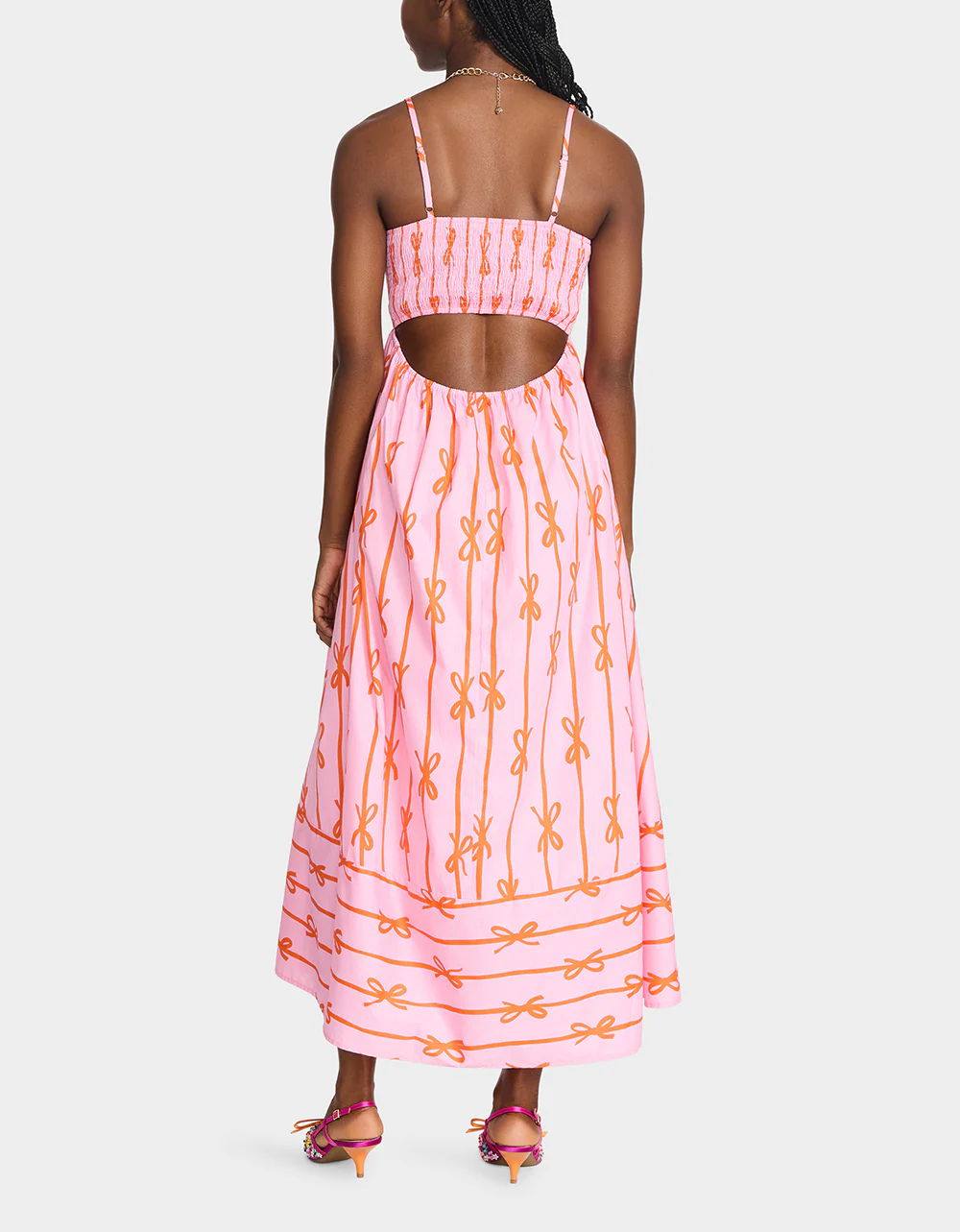 JORDY MAXI DRESS PINK MULTI - Image 3